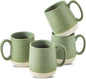 HASENSE Porcelain Coffee Mugs Set of 4, 15 Oz Large Coffee Cups, Latte Cup by Hasense