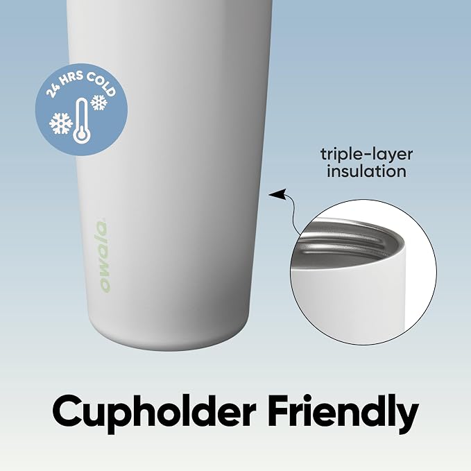Owala FreeSip Sway Stainless Steel Water Bottle 30 oz Iced Breeze - Image 4