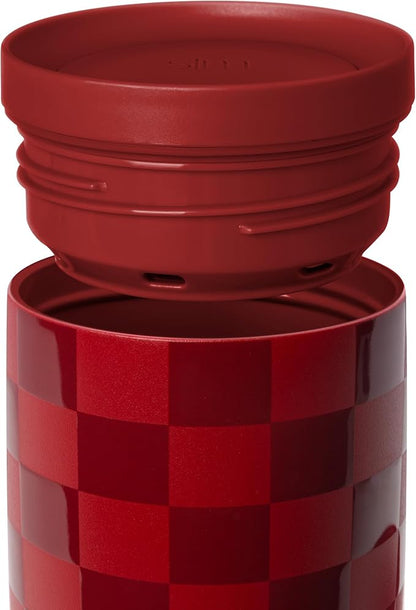 Simple Modern Insulated Travel Coffee Mug 360° Lid | 16oz | Checkered | Voyager - Image 3