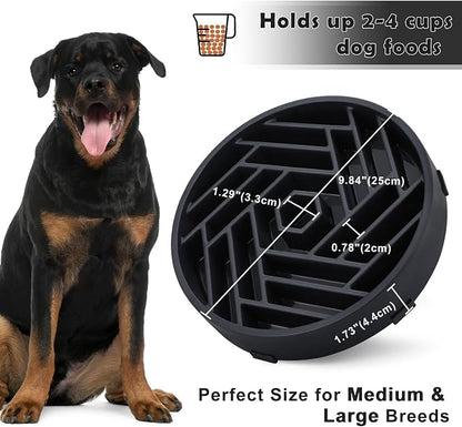 TOBYTO Slow Feeder Dog Bowls Large Medium Breed, Anti-Choking Slow Eating Dog - Image 5