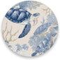 Coasters for Drinks Coaster Drink Set Decorative Coffee Table Desk Cup Mat Spring Cute Cork Bar Backing Round Home Decor Beige and Blue Sea Turtles Corals35