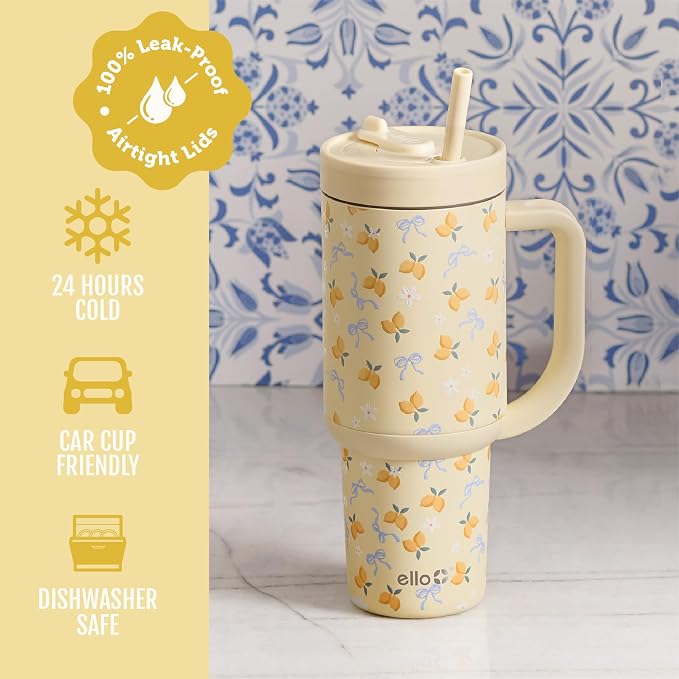 Ello Oasis 40oz Insulated Stainless Steel Tumbler - Image 5