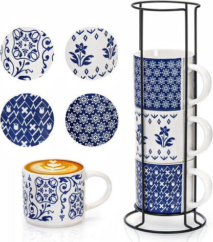 Eorbow 4 Pack Ceramic Coffee Mug Set by Eorbow