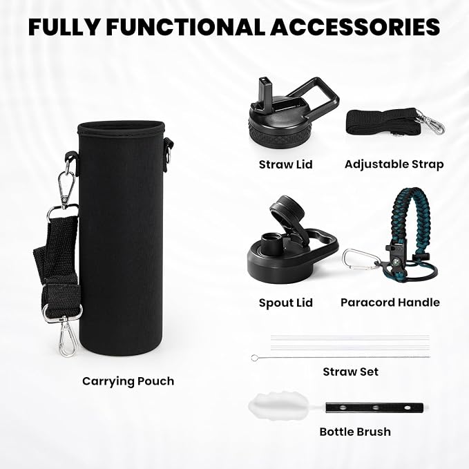 RAYMYLO Insulated Water Bottle 24 oz, Triple Wall Vacuum Stainless Steel | - Image 6