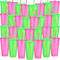 Honeydak 30 Pack Tumbler with Straw and Lid Bulk Cups by Honeydak