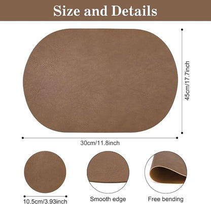 Faux Leather Placemats Set of 4 - Image 2