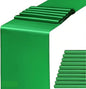 10 Pack Satin Green Table Runner by WENSINL