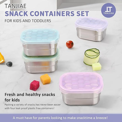 8oz Small Stainless Steel Snack Containers - Image 3