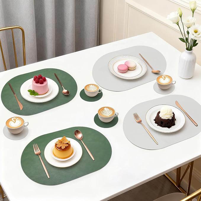 Faux Leather Placemats Set of 4 - Image 6