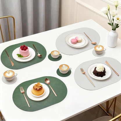 Faux Leather Placemats Set of 6 - Image 6