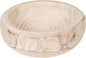 Bloomingville Decorative Hand-Carved Paulownia Wood Bowl, 10.5 in Diameter by Bloomingville