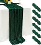6Pack Emerald Green Cheesecloth Table Runner 17x108 inch Sheer Table Runner | by Seveups