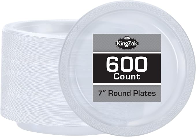 Hanna K. Signature Clear Plastic Plates 7 Inch by HannaKSignature