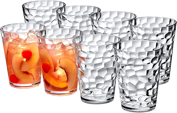 Amazing Abby - Iceberg - 16-Ounce Plastic Tumblers, All-Clear Reusable Plastic by AmazingAbby