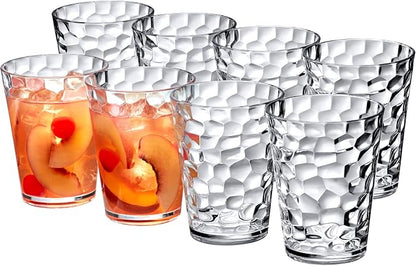Amazing Abby - Iceberg - 16-Ounce Plastic Tumblers, All-Clear Reusable Plastic by AmazingAbby