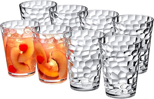 Amazing Abby - Iceberg - 16-Ounce Plastic Tumblers, All-Clear Reusable Plastic by AmazingAbby