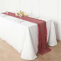 Efavormart 10ft Mauve Cheesecloth Table Runner by efavormart