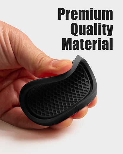4 Pack Car Cup Coasters, Universal Non-Slip Silicone Cup Holder Inserts, Car Interior Accessories, Black