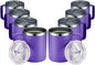 MEWAY 12oz Coffee Mug With Handle 8 Pack Bulk, Stainless Steel Insulated Travel by MEWAY