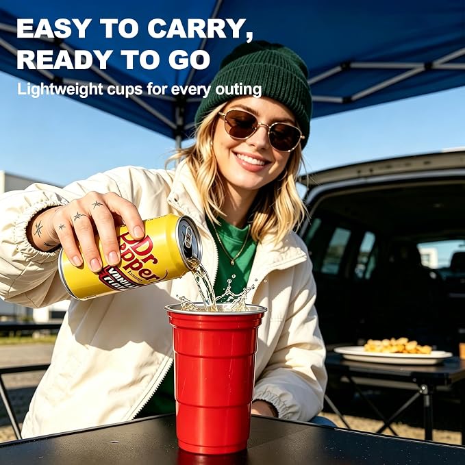 16oz Aluminum Cups Reusable Metal Party Cup - Image 2