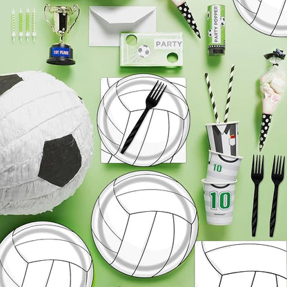 Rakuto Volleyball Party Tableware Decorations, Sports Theme Birthday Baby - Image 6