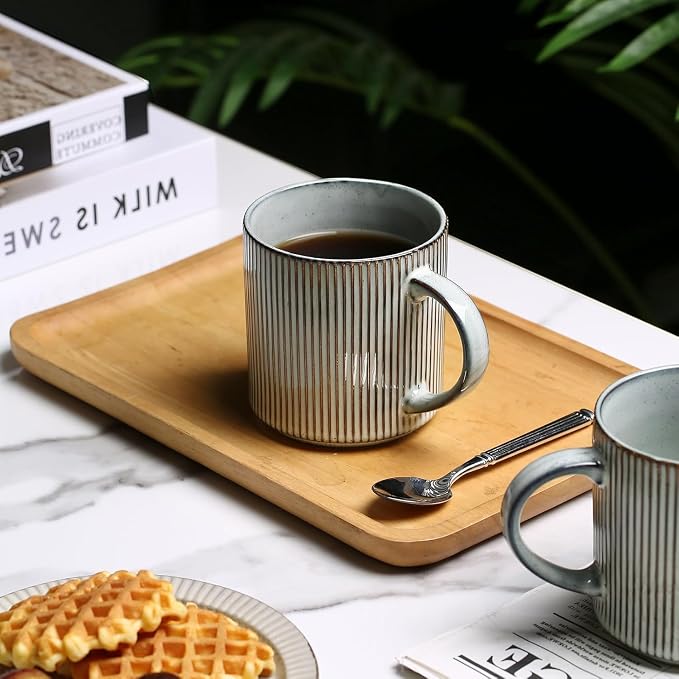 MONITO Coffee Mugs Set of 6, 16 oz Mugs Set, Ceramic Coffee Cups - Image 8