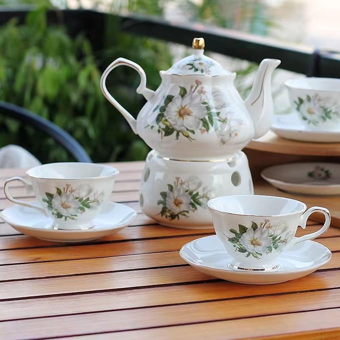 Ceramic Coffee Tea Gift Sets, European Luxury Tea Set, Suitable as A Gift by ScizoritoDirect