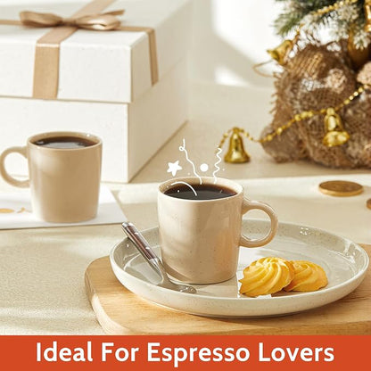 Sweese 4-Pack Porcelain Espresso Cups, 3.5 Fluid Ounces nan nan - Image 6