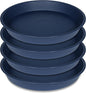 4 Pack of 18 19 inch Plant Saucer Drip Tray, Heavy Duty Deep Plant Saucers by Bleuhome