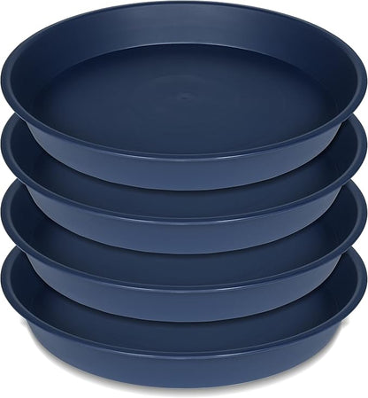 4 Pack of 20 21 inch Plant Saucer Round, Deep Plant Saucers by Bleuhome