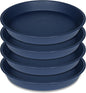 4 Pack of 14 inch Plant Saucers Bird Bath Bow Round, Plastic Plant Saucer Tray by Bleuhome