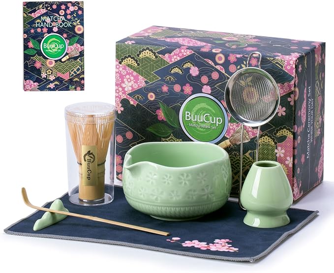 Buucup Matcha Whisk Set, Ceramic Matcha Kit by Buucup