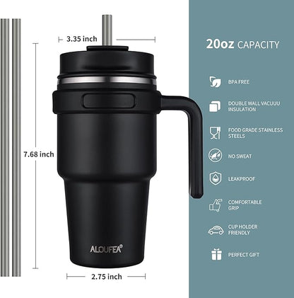 20 oz Insulated Travel Coffee Mug Tumbler - Image 2