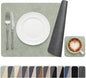 Vinyl Placemats Set of 4, Dual Sided Place Mats by Banchif