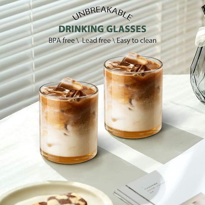 12 Oz Plastic Whiskey Glasses Set of 6 – Unbreakable Old Fashioned Cocktail Cups - Image 2