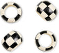 MACKENZIE-CHILDS Wood Napkin Ring Set, made from wood, fancy napkin-holder rings by Unknown