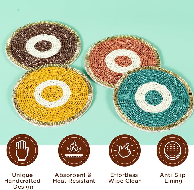 Folkulture Fall Coasters Set of 4 - Image 2