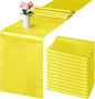 ANECO 4 Pack Satin Table Runner 12 x 108Inch Long Bright Silk and Smooth Fabric by Aneco