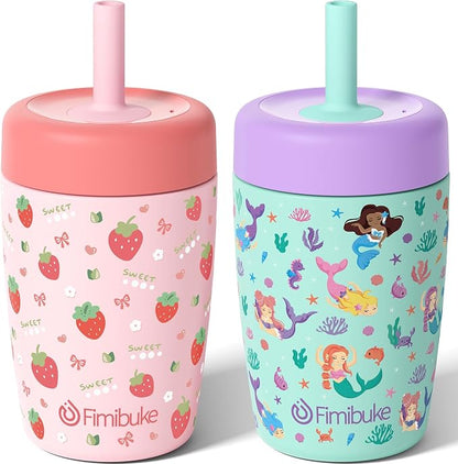 Fimibuke Toddler Cups Spill Proof, 12 OZ Sippy Cup by Fimibuke