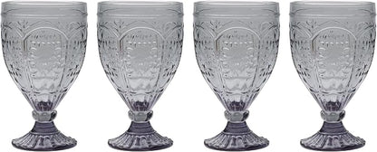Fitz and Floyd Trestle Glassware Ornate Goblets by FitzandFloyd