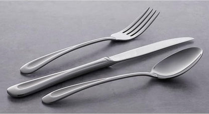 Oneida Satin Sand Dune 20-Piece 18/0 Stainless Steel Silverware Set - Image 8