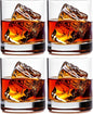 Whiskey Glasses, Set of 4, Made in Europe, 100% Lead-Free Crystal, Smooth Rim, Gift-Boxed, Dishwasher-Safe (Classic Double Old Fashioned)