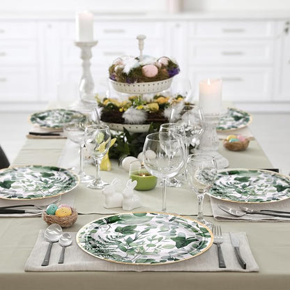 WRAPAHOLIC 25Pcs Eucalyptus Paper Plates - Image 5