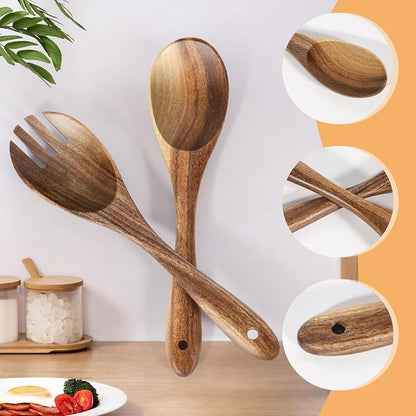 Salad Tongs, Wooden Spoons, Salad Tongs - Image 2