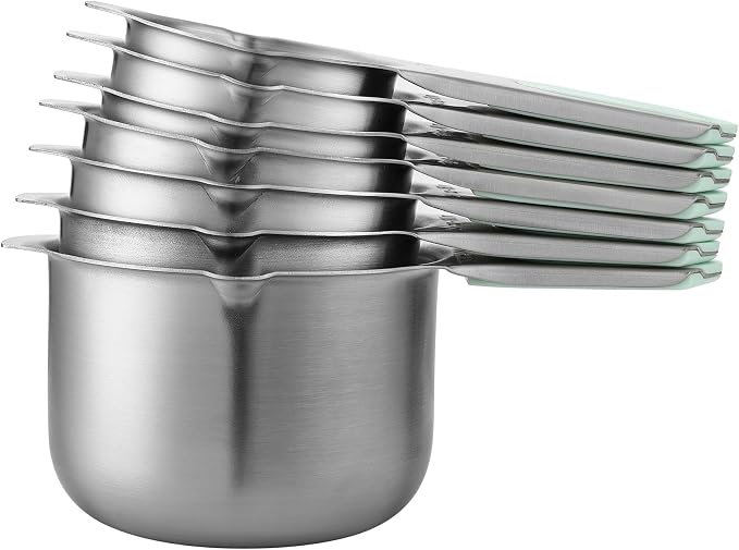 Spring Chef Magnetic Stainless Steel Measuring Cups Set of 7 Patented, Mint | - Image 8