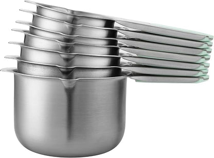 Spring Chef Magnetic Stainless Steel Measuring Cups Set of 7 Patented, Mint | - Image 8