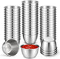 32Pcs 2.5oz Metal Ramekins Sauce Cups Stainless Steel Dipping Cups | Bulk Small by Unknown
