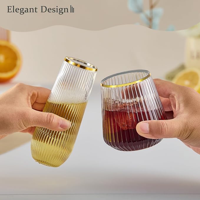 56 Pack Plastic Wine Glasses Champagne Flutes, Plastic Champagne Flutes - Image 8