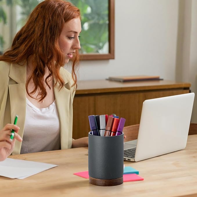 Ceramic Pen Holder for Desk, Pencil Cup, | Organizer and Makeup Brush Holder - Image 6
