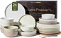 Stoneware Dinnerware Set for 8, Plates & Bowls, Chip & Scratch Resistant by FamiwarePremium